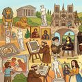 Capodopere celebre și artiști reprezentativi ai lumii