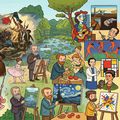 Explorarea marilor mișcări artistice europene și globale